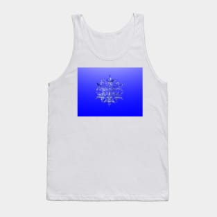 True Blue Fractal Snowflake Tank Top